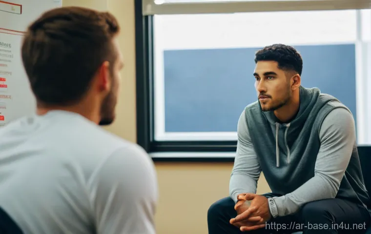 야구 관련 스포츠의학 발전 - **Prompt: Data-Driven Baseball Training with AI Monitoring**
    A wide shot depicting a professiona...