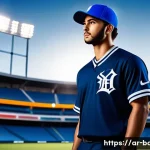 야구 시즌별 유니폼 디자인 분석 - A detailed illustration of a modern baseball uniform inspired by Middle Eastern culture, featuring t...